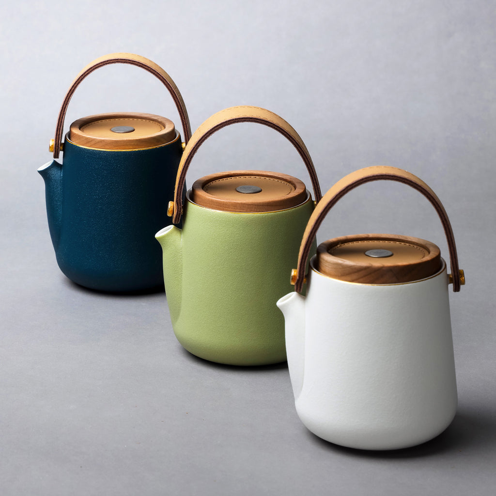Travel Stylish Teapot Set-Fashionable Leather Exclusive Travel Bag Set 5