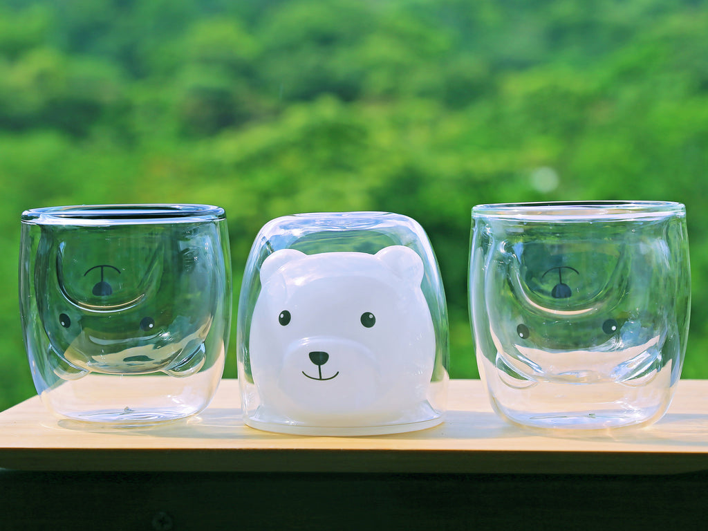 Glass Cup-Double Wall Cup Bear 4