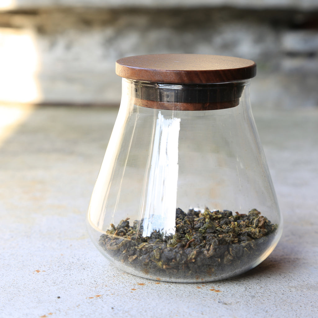 Clear Glass Jar-Classic Glass Tea Jar 400ml 00