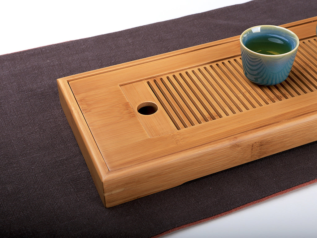 Japanese Style Bamboo Tea Tray-Rectangular 02
