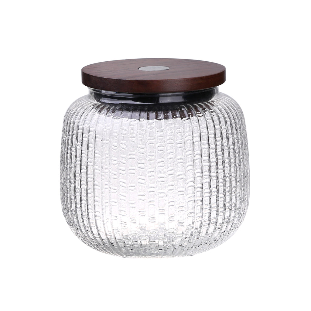 small glass jar-shell glass tea Jar 00