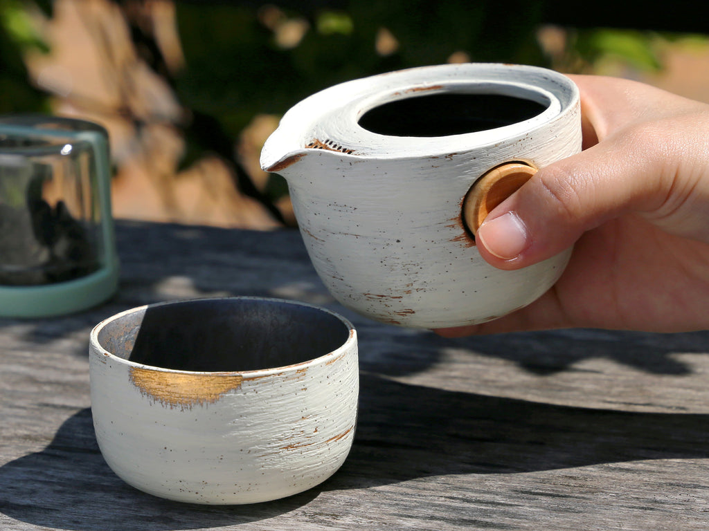 Teapot Set for One-Quicker Tasting Set Golden Sunrise 2