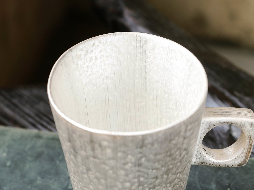 Handmade Ceramic Mug-Silver Glaze Modern 03