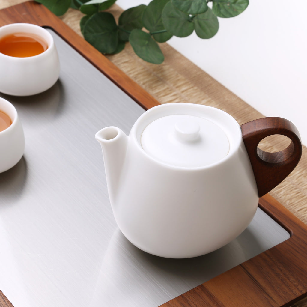 Small Ceramic Teapot-The White Truth Teapot 1