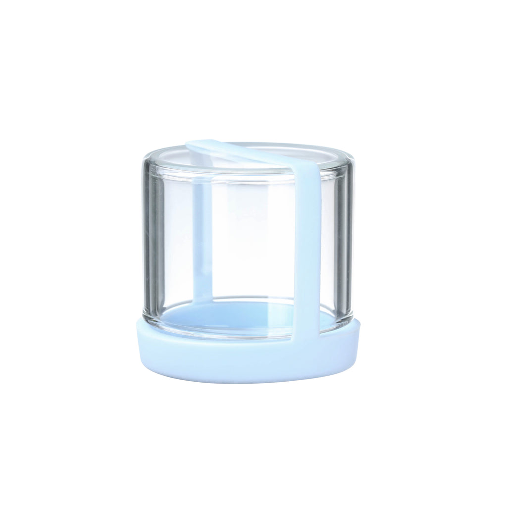 Small Glass Jar with Lid-Mini Portable Jar 70ml blue