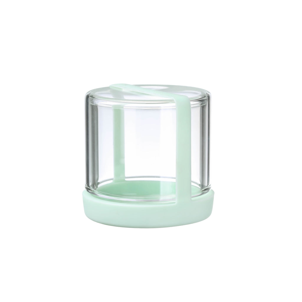 Small Glass Jar with Lid-Mini Portable Jar 70ml green