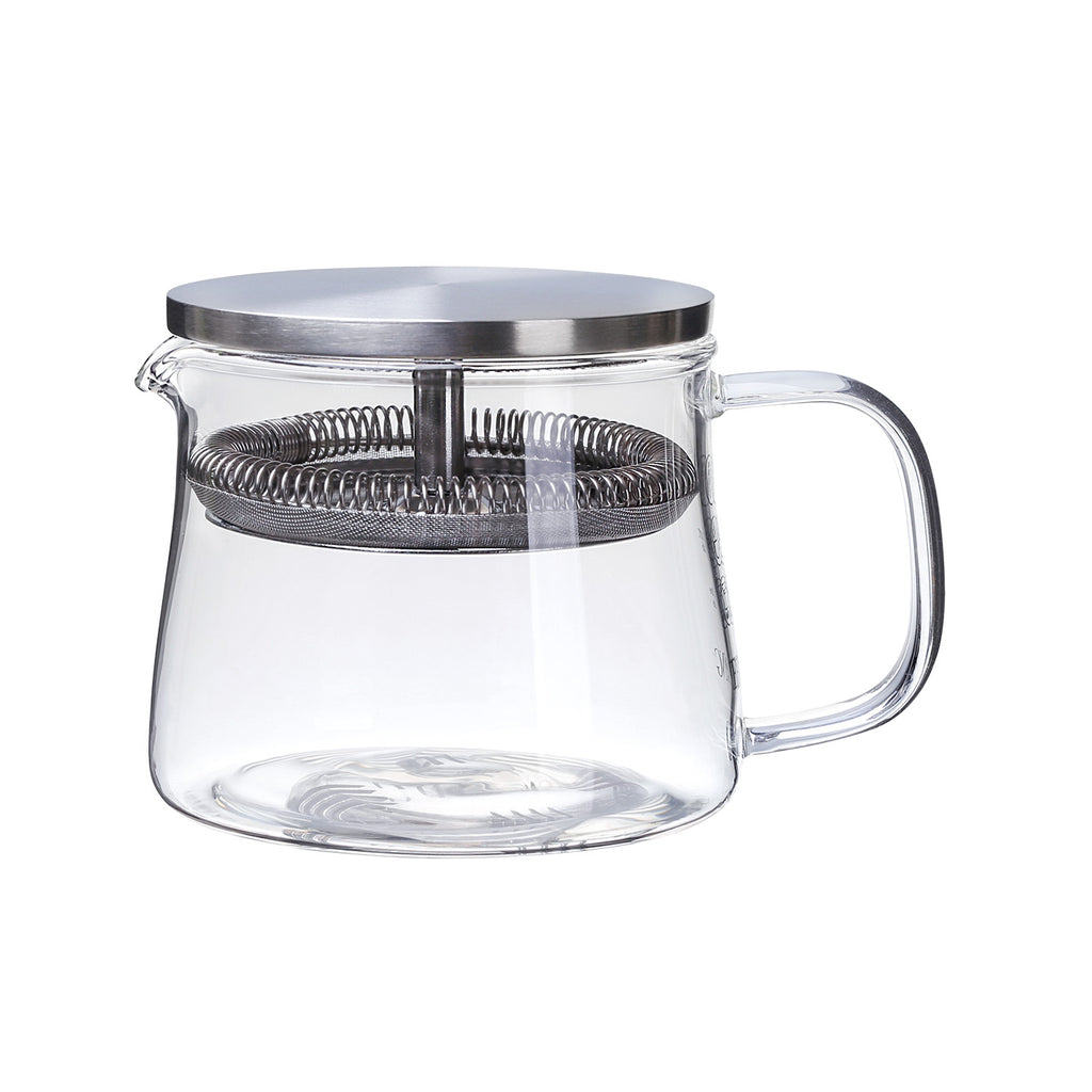 Borosilicate Glass Teapot-Flat Top Teapot 350ml