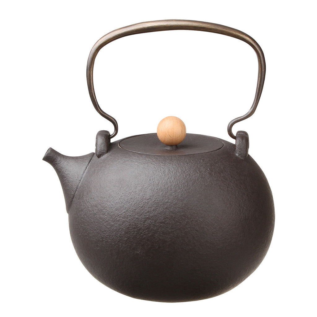 Ceramic Tea Kettle-Crescent Spring Kettle 1200ml rust