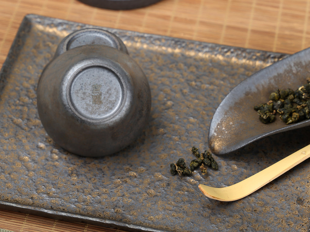 Ceramic Small Tray-Iron Glaze Tea Tray 2