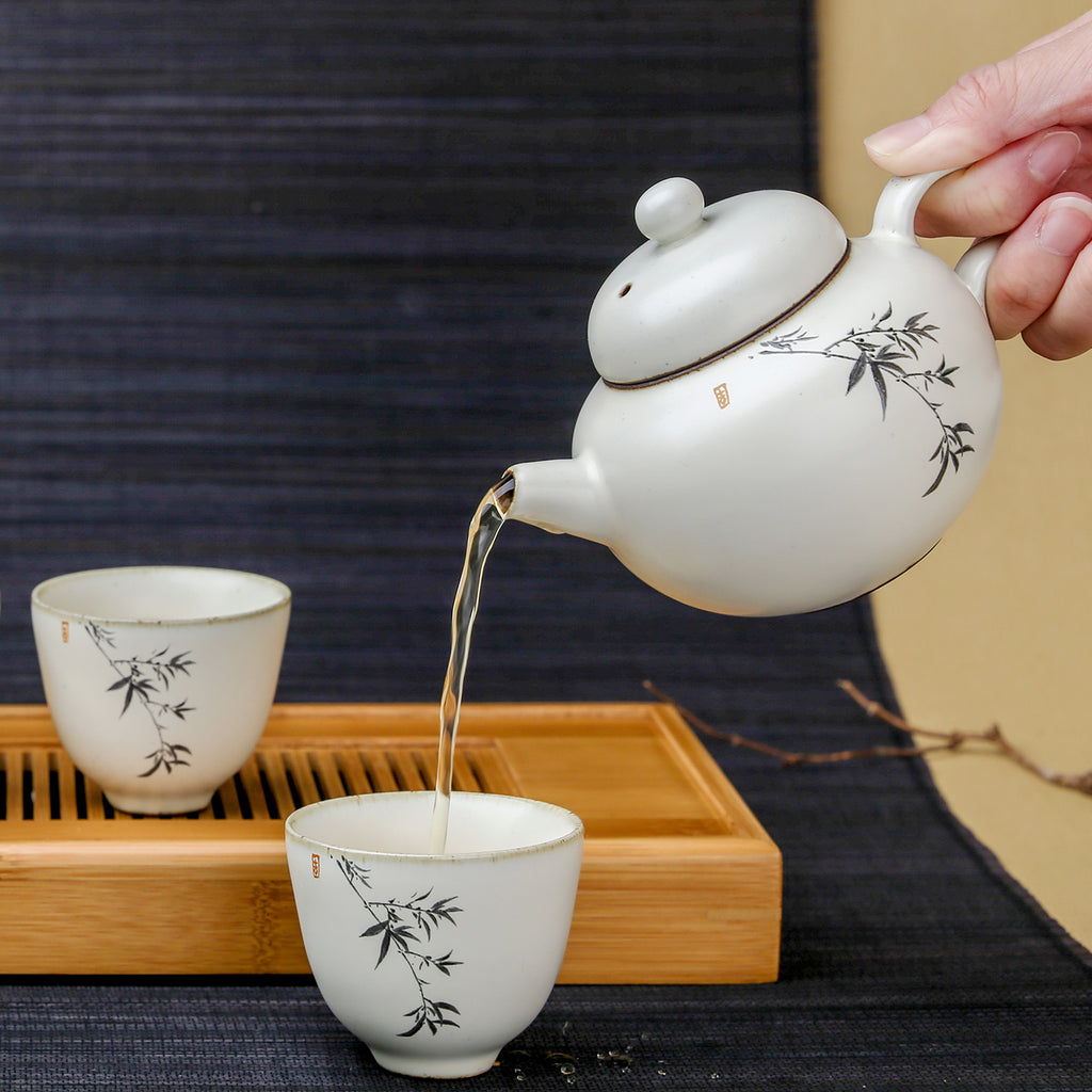 Chinese Teapot-Art Yellow Glaze Teapot 5