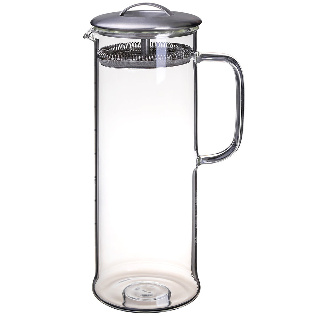 Clear Glass Teapot with Strainer-Tea Master 1L