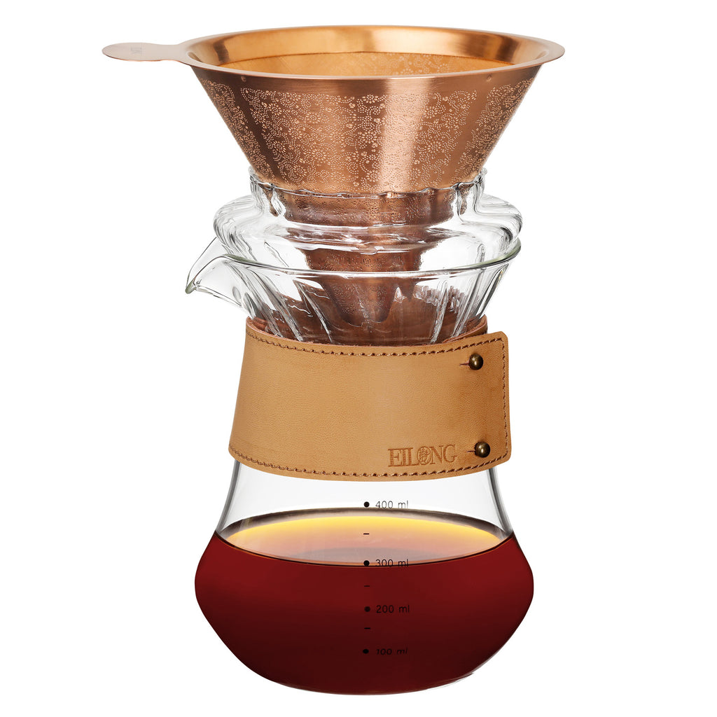 Clear Pour Over Coffee Maker-Daybreak titanium