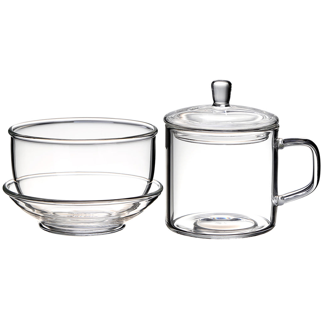 Clear Tea Cup Set-Glass Tea Tasting Set