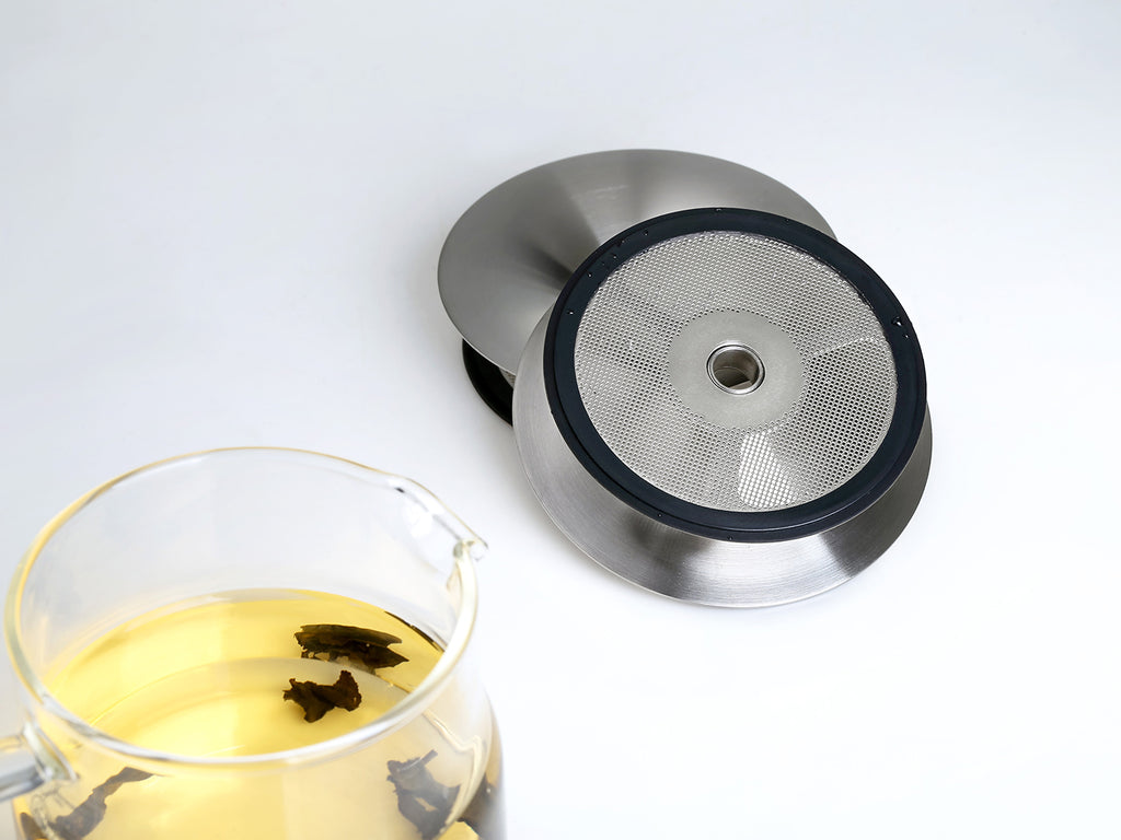 Clear Glass Teapot-Waterfall Filter Pot 350ml 5