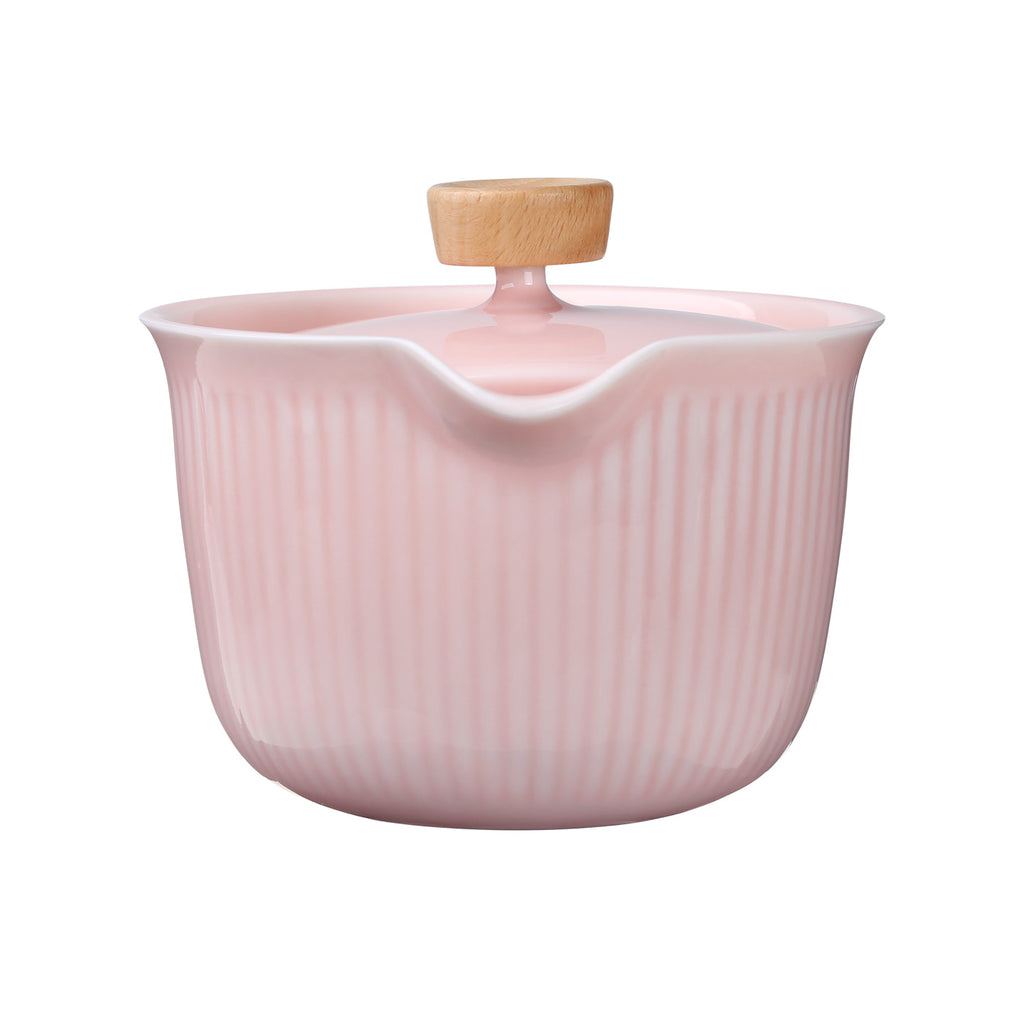 Cute Teapot Set-Burnt Cream Sharing Set pink