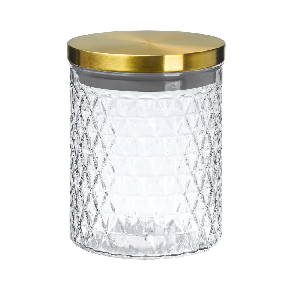 glass jar for loose tea leaves-aurora eternal storage 10oz gold