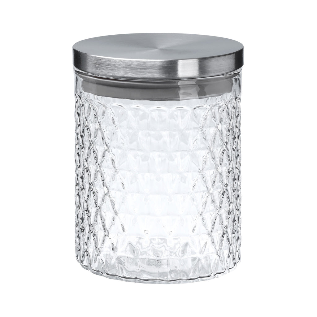 glass jar for loose tea leaves-aurora eternal storage 10oz silver