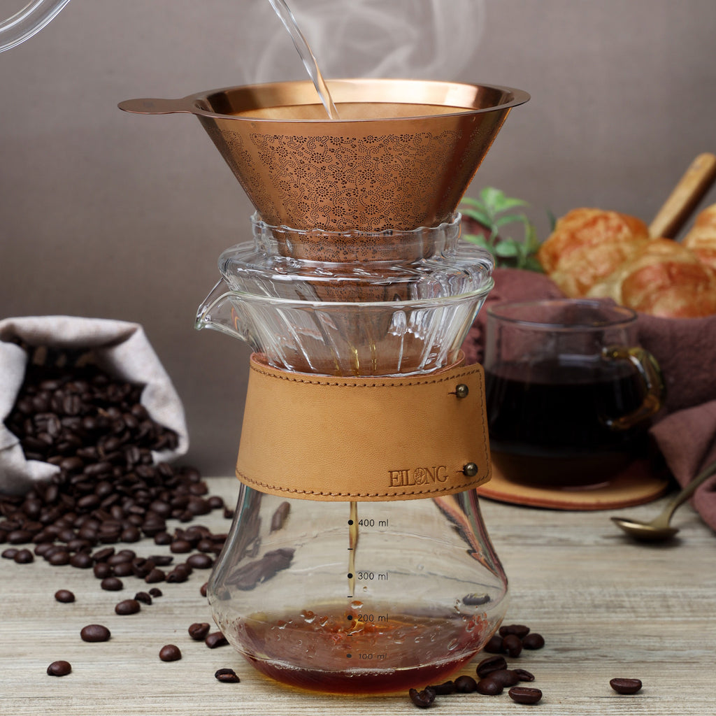 Glass Pour Over Coffee Maker Set - Daybreak 3