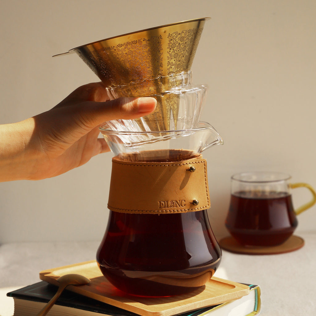 Glass Pour Over Coffee Maker Set - Daybreak 4