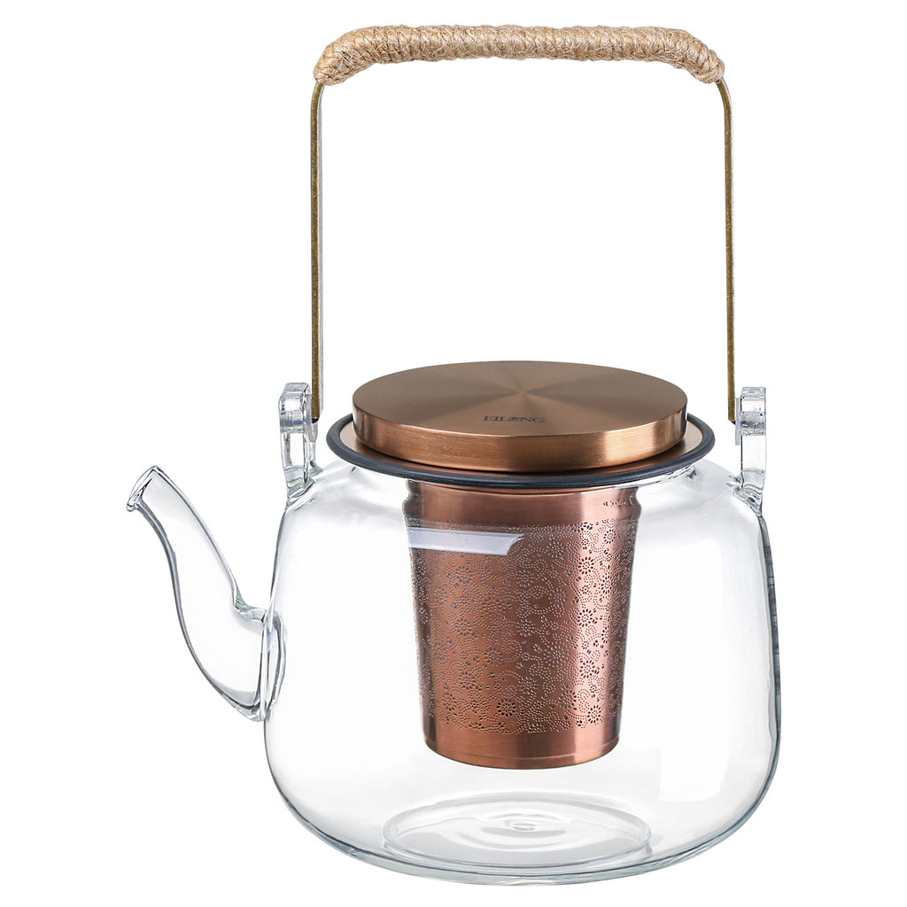 Glass Teapot with Infuser-Aurora Glass Handle Teapot Titan