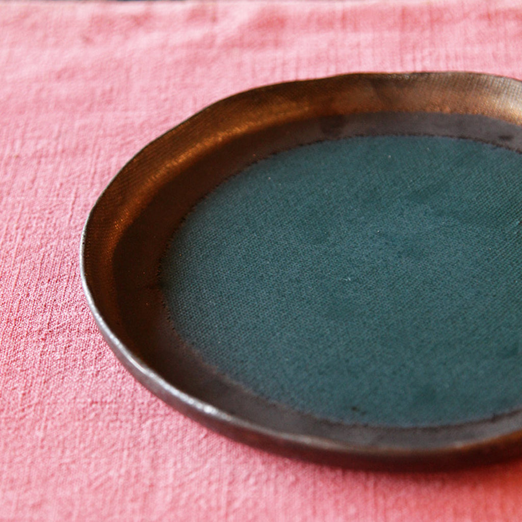 handmade pottery tray-Solar Tea Tray 00