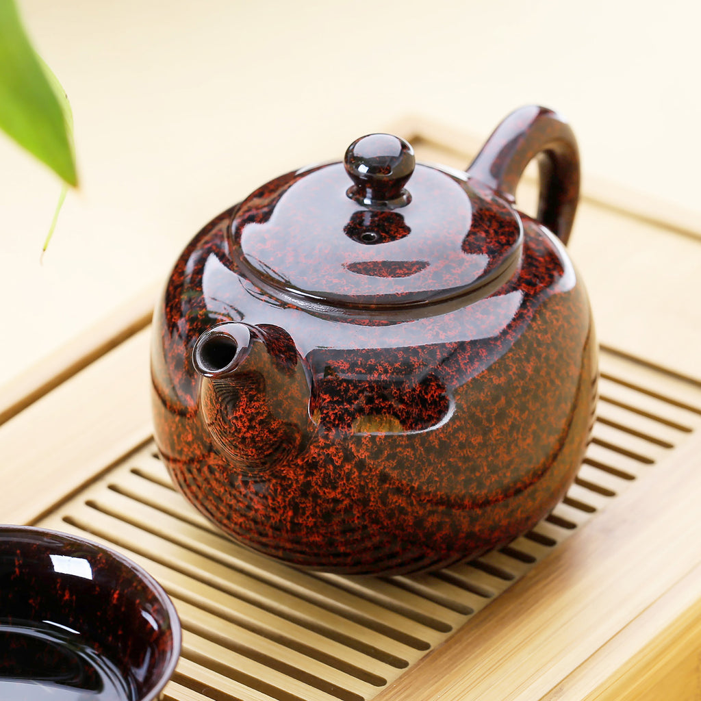 Chinese Ceramic Teapot-Temmoku Glaze 1