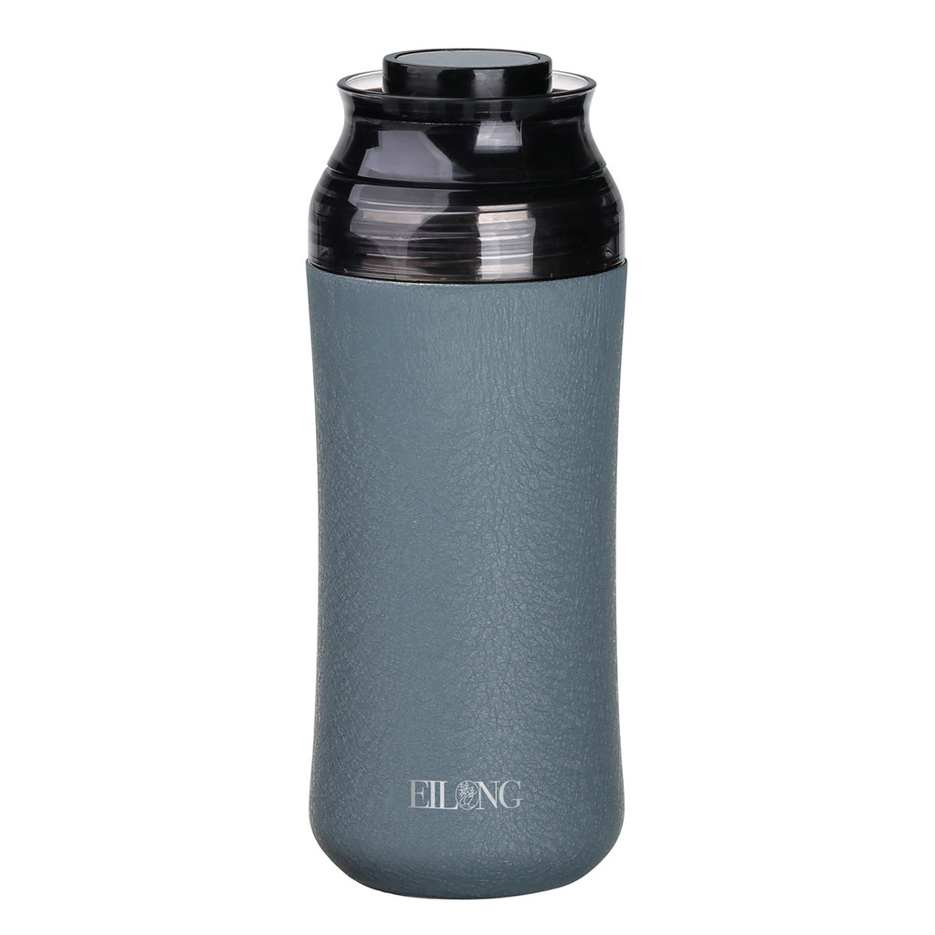 Mini Vacuum Insulated Bottle-Enamel Thermos Bottle 10oz gray