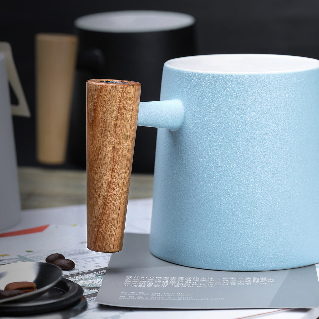 Ceramic Mug with Handle-Woodpecker 13oz