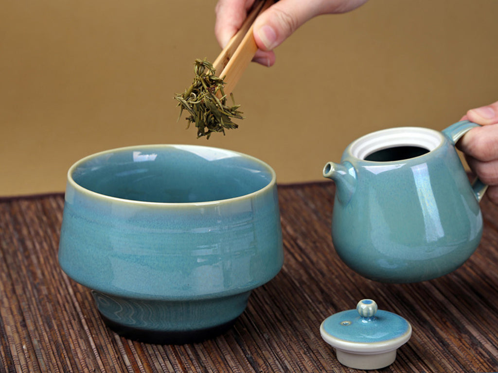 porcelain kung fu teaware-Hares Fu Glaze Water Tray 02
