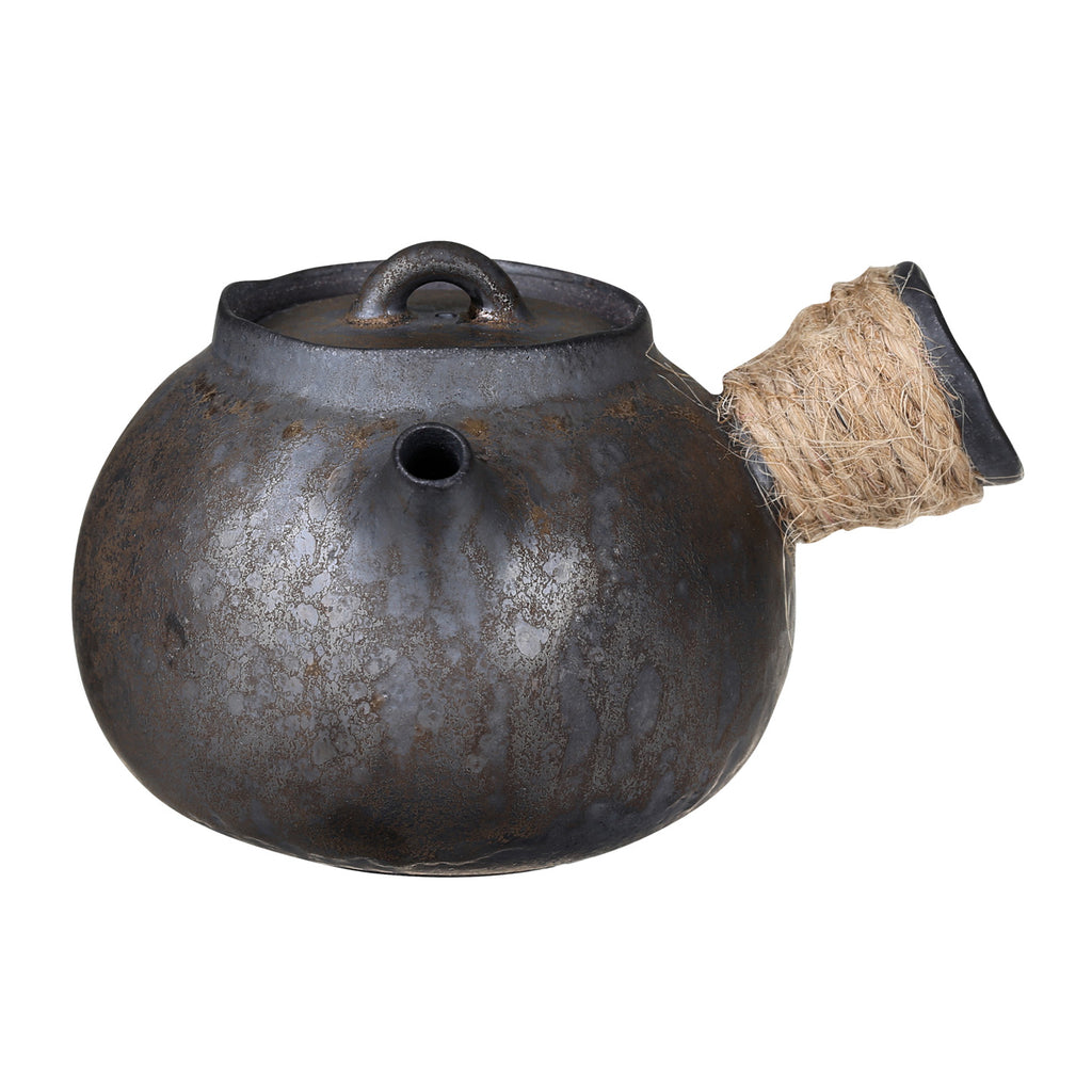 Pottery Teapot-Iron Glaze Chubby Teapot