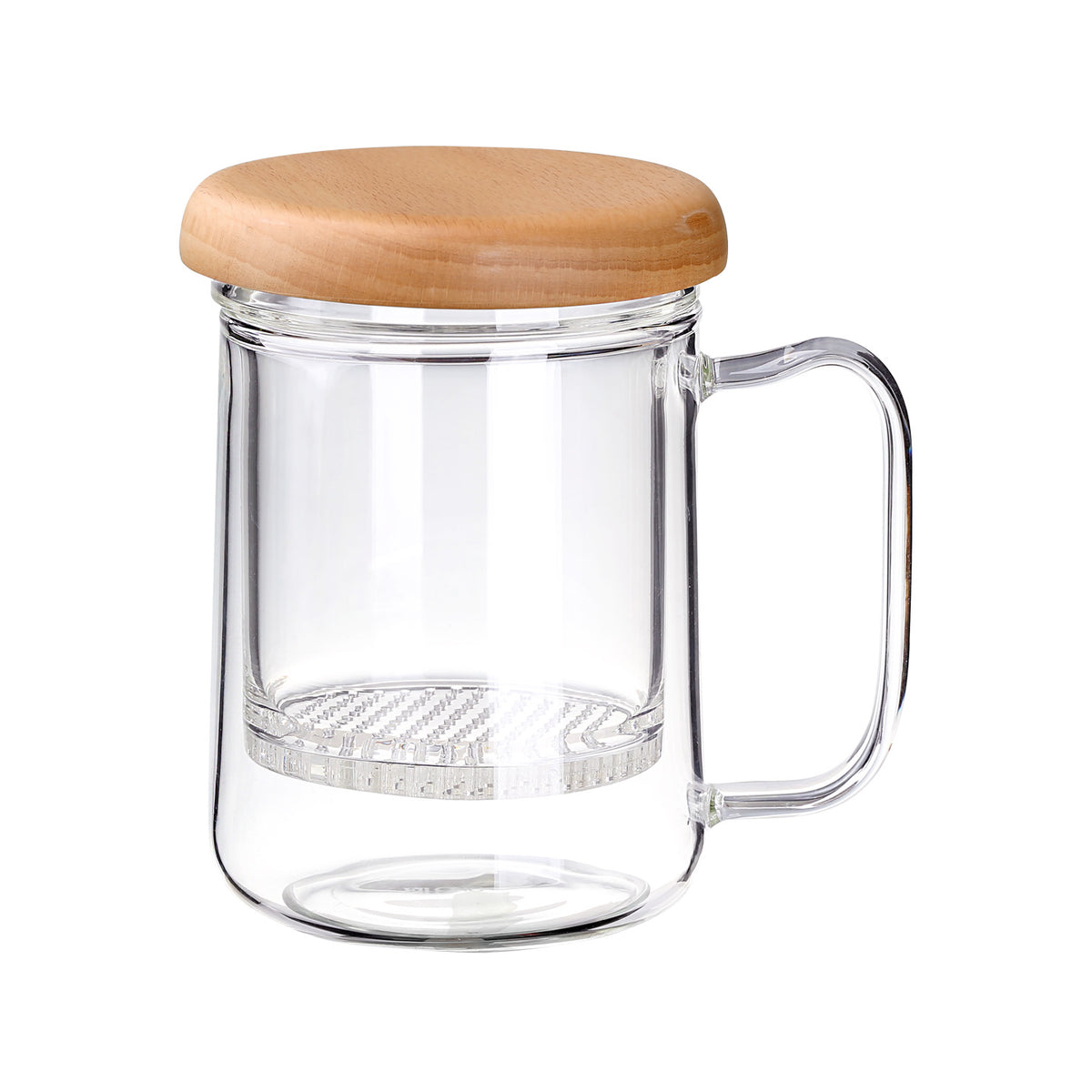 Wholesale Glass Mason Jar W/ Handle- 15oz