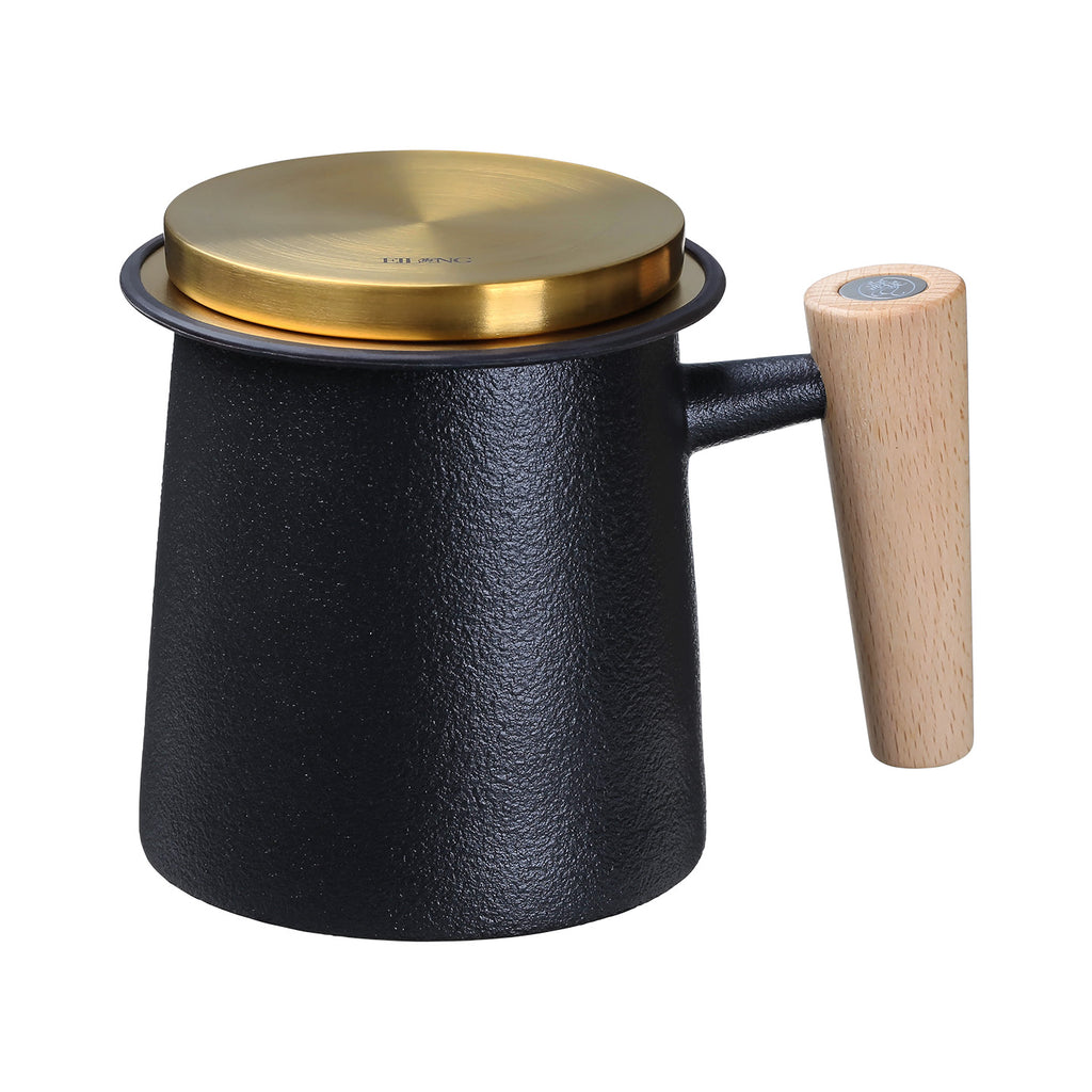 Tea Mug with Infuser-Woodpecker 400ml black