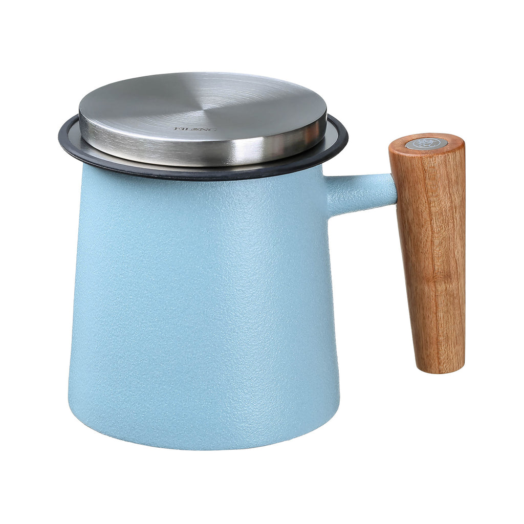 Tea Mug with Infuser-Woodpecker 400ml blue