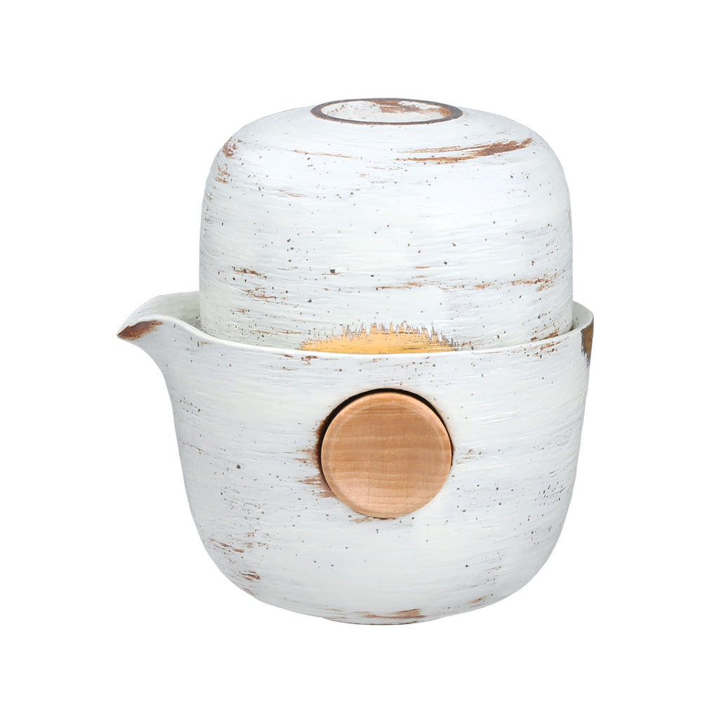 Teapot Set for One-Quicker Tasting Set Golden Sunrise