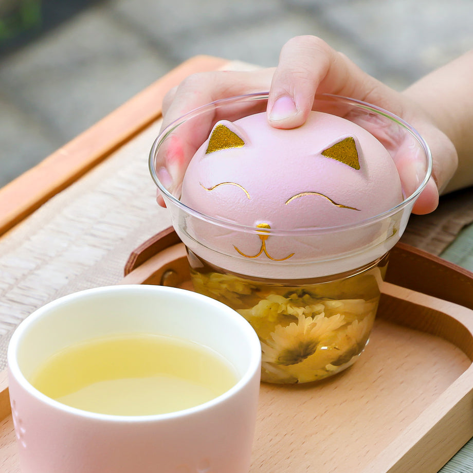 Travel Tea Set - Blissful Kitty Travel Tea Set | EILONG – EILONG®