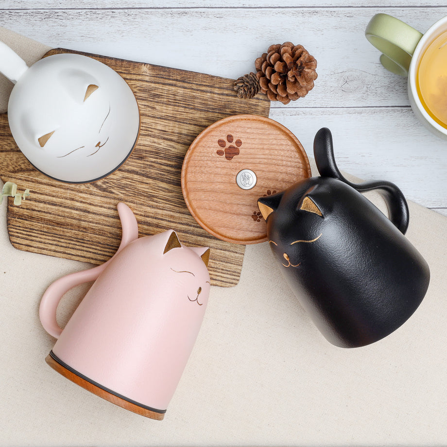 Cat Coffee Mug - Blissful Kitty 9.4oz | EILONG – EILONG®