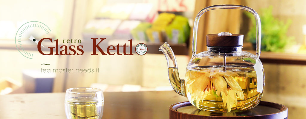 Stovetop Safe Tea Kettle-Retro Glass Kettle