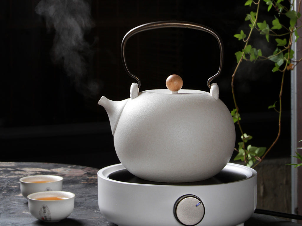 Ceramic Tea Kettle-Crescent Spring Kettle 1200ml 7
