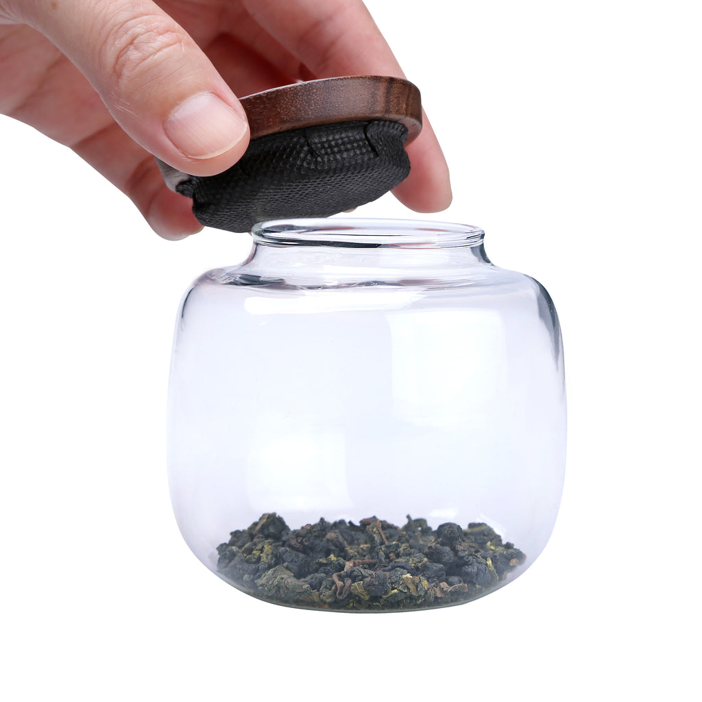 Clear Glass Jar-Classic Glass Tea Jar 200ml 00