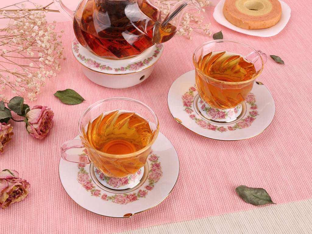 Coffee Cup and Saucer-Fusion Rose 6oz 3
