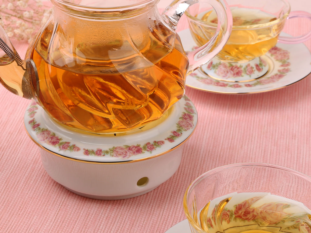 Ceramic Tea Warmer-Fusion Rose Teapot Warmer 03