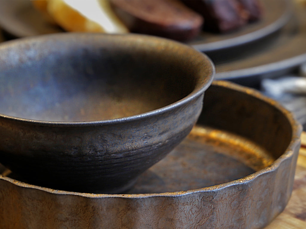Tableware Ceramic Bowl-Iron Glaze Bowl 4.6 inches 03