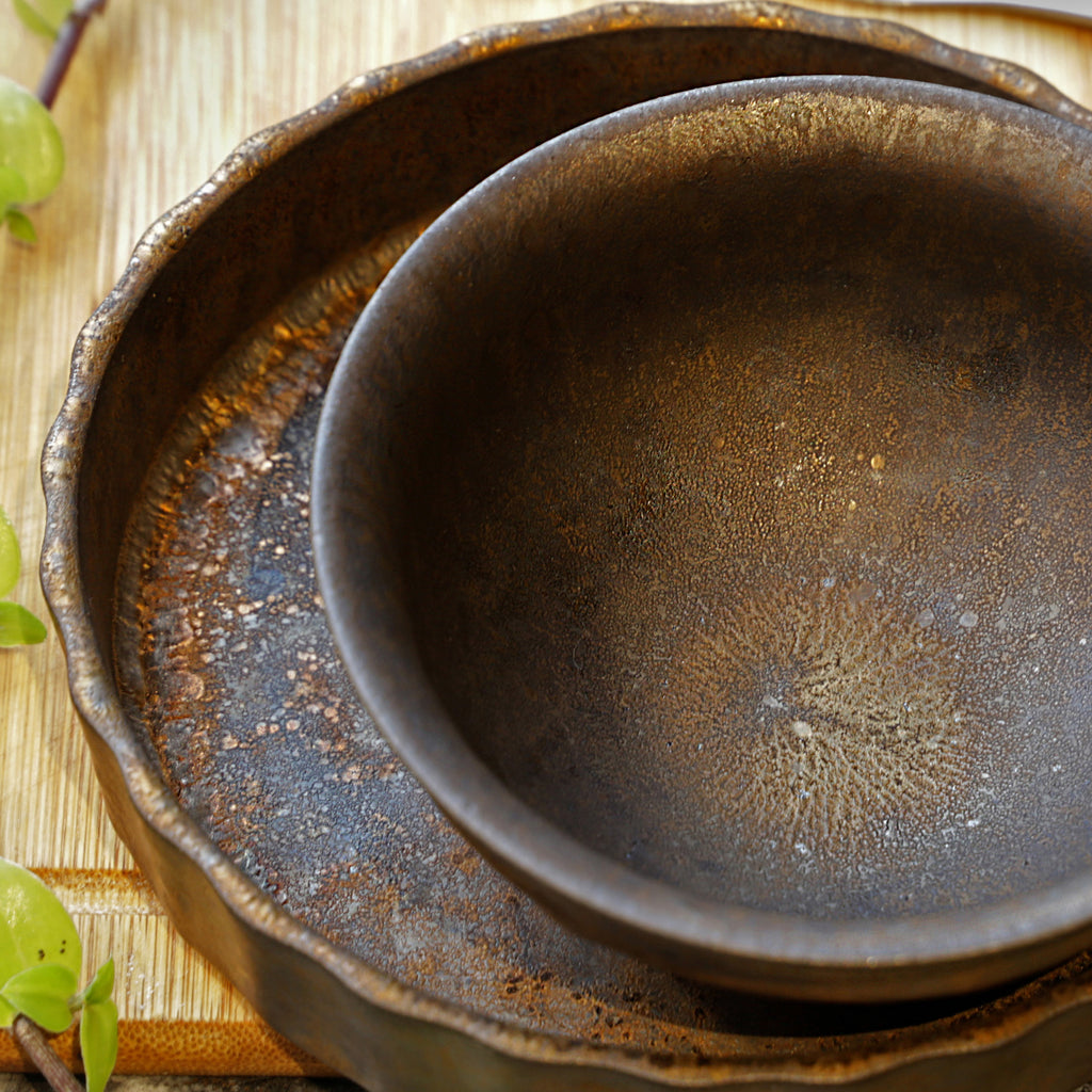 Tableware Ceramic Bowl-Iron Glaze Bowl 4.6 inches 04