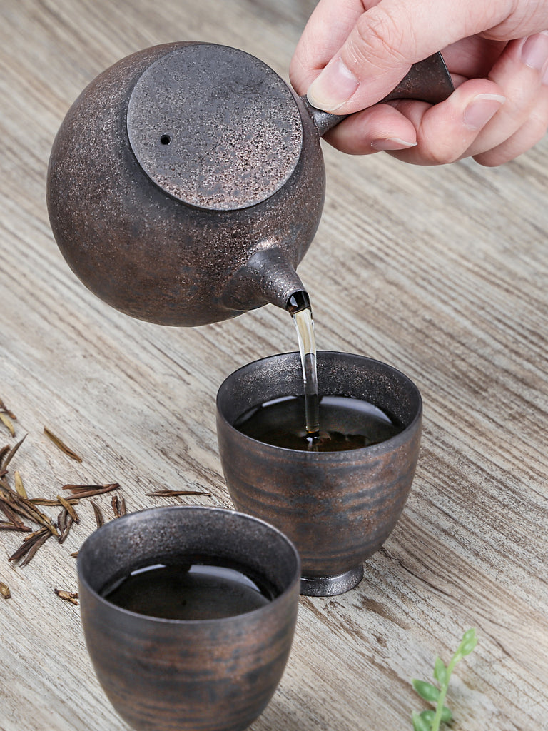 Chinese Teapot-Iron Glaze Teapot 200ml 3
