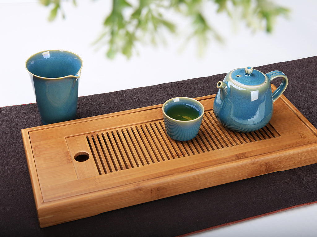 Japanese Style Bamboo Tea Tray-Rectangular 04