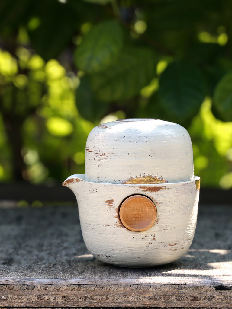 Teapot Set for One-Quicker Tasting Set Golden Sunrise 4