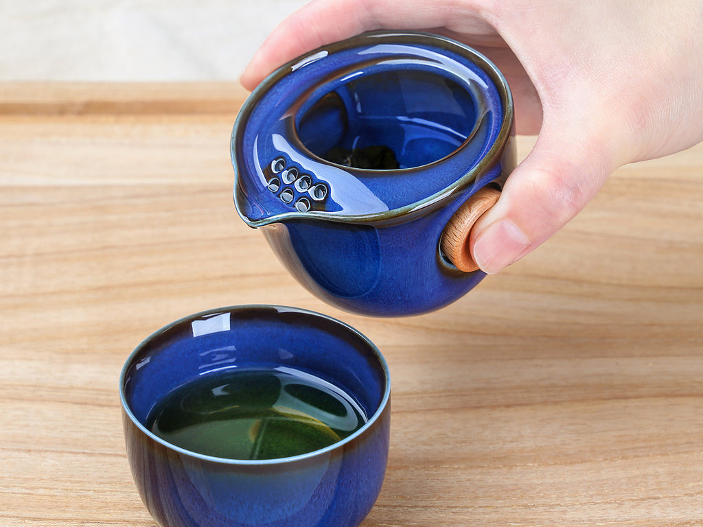 Teapot Set for One-Quicker Tasting Set 4oz 6