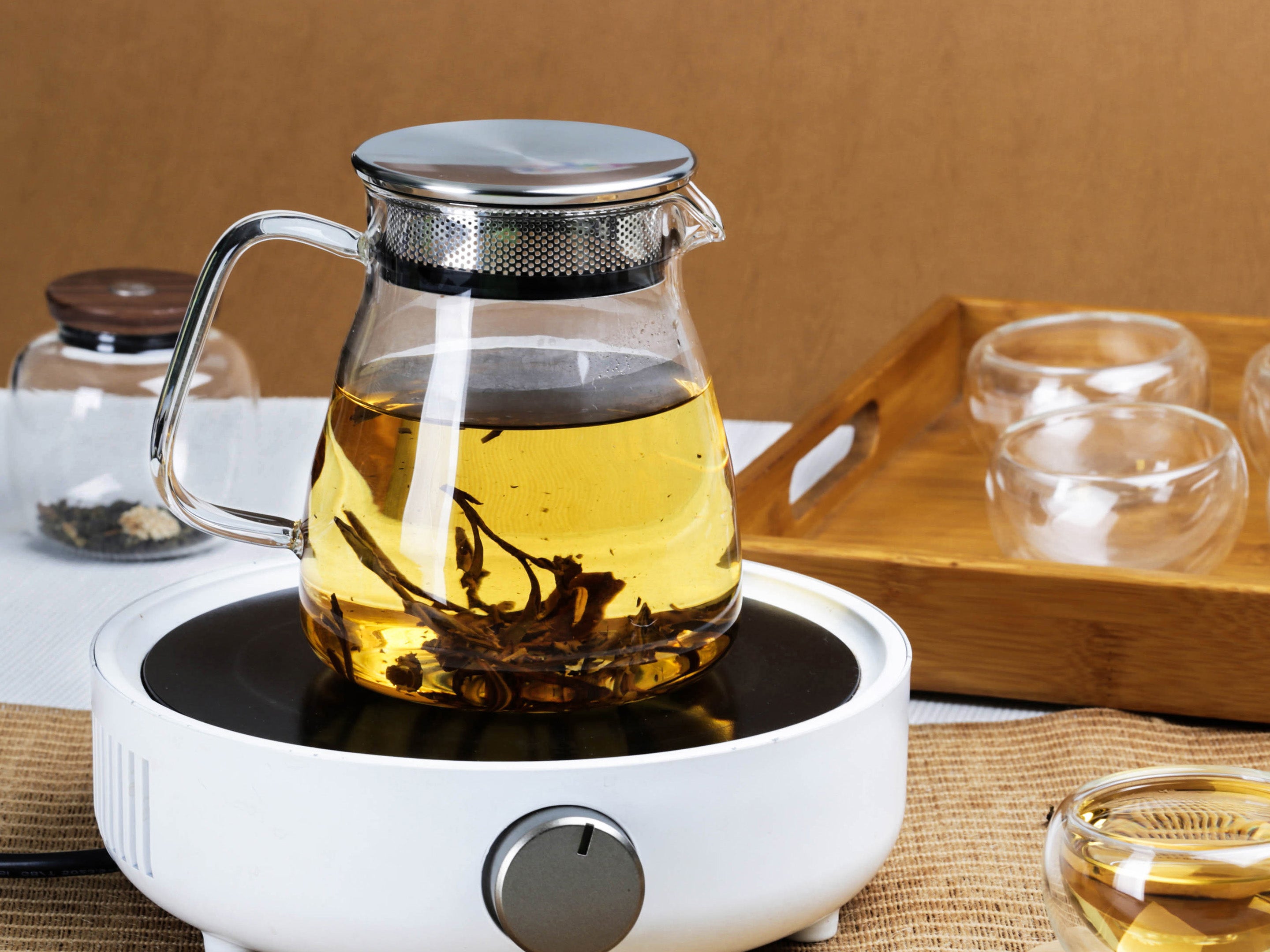 Glass Teapot with Tea Strainer - Tea Master Bagua (Small) – EILONG®