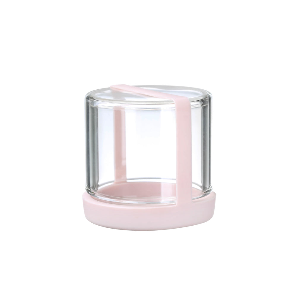 Small Glass Jar with Lid-Mini Portable Jar 70ml pink