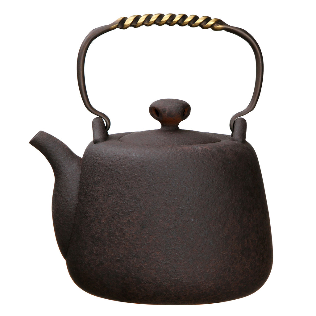 Ceramic Tea Kettle-Crescent Spring Kettle 1.5L rust